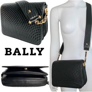 Rare Vintage Bally Crossbody Bag – Italian Lambskin Leather